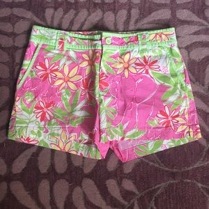 Lilly Pulitzer white label elephant print shorts